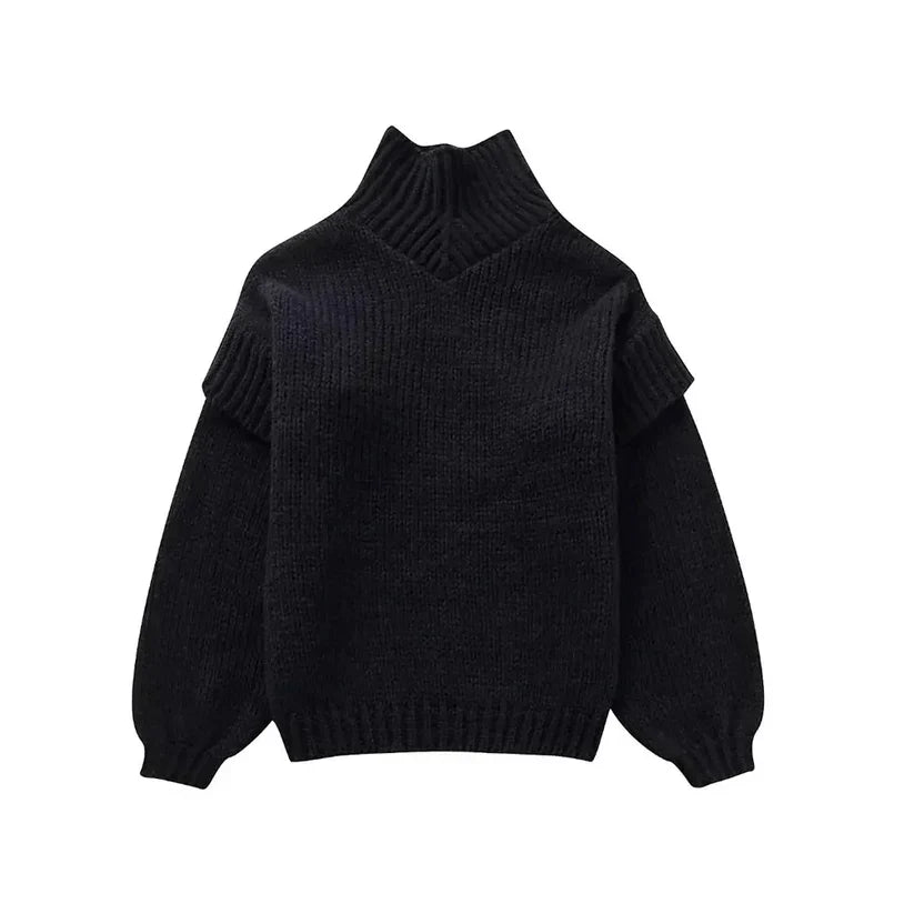 Marlene | Daphne – Strickpullover mit Rollkragen in Übergröße